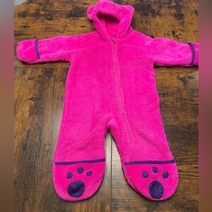 Columbia Bright Pink Fleece 🐾 Paw Footie